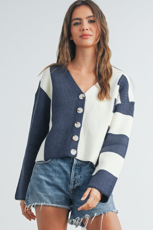 Multi stripe sweater