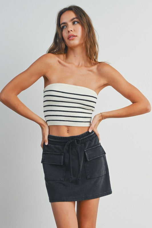 Stripe tube top