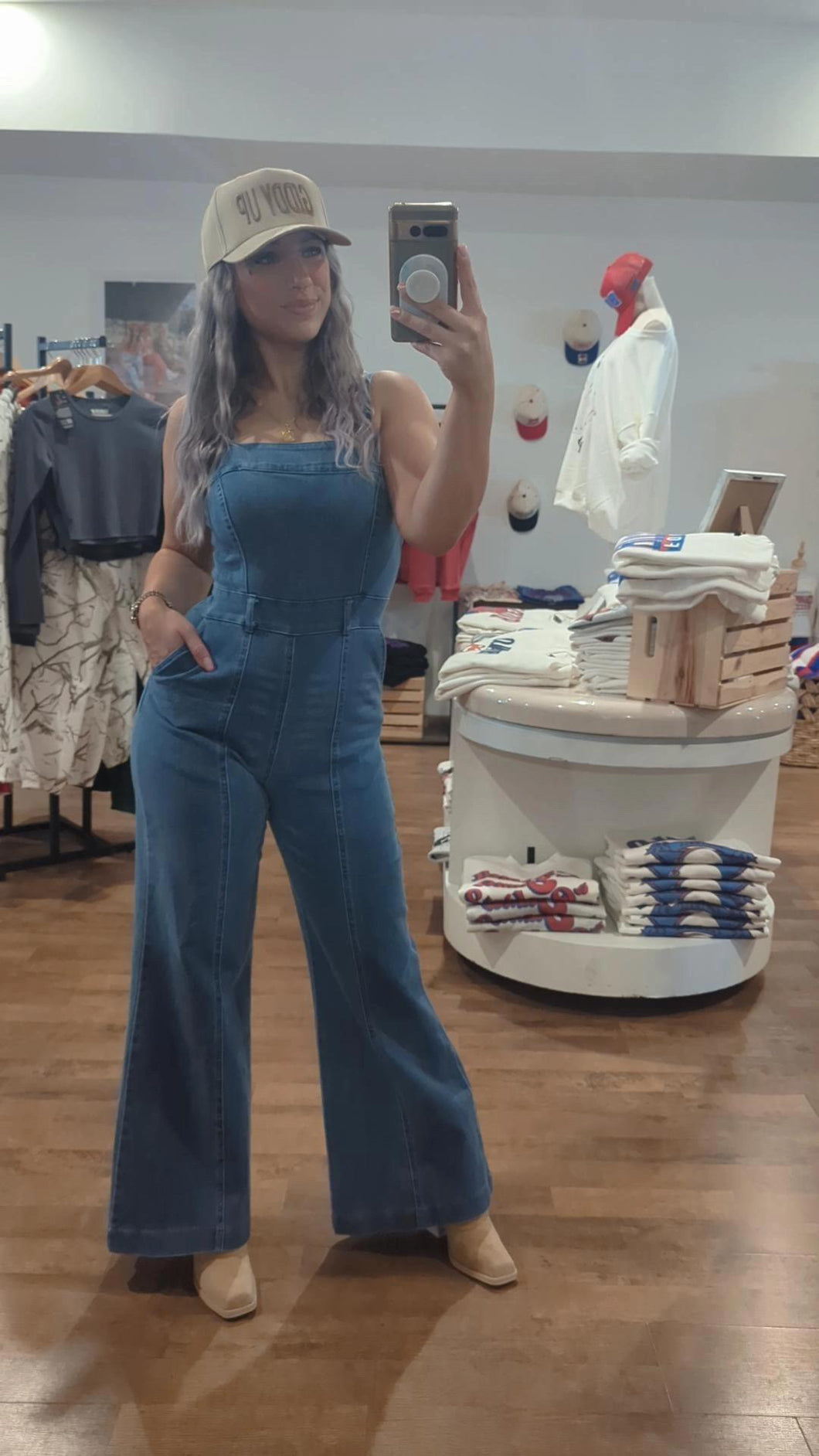 Denim jumpsuit