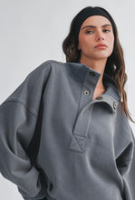 Load image into Gallery viewer, Snap neck pullover sweater

