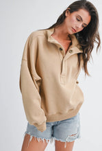 Load image into Gallery viewer, Snap neck pullover sweater
