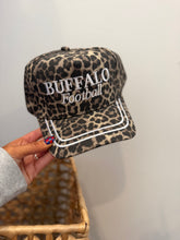Load image into Gallery viewer, Leopard Buffalo Football trucker
