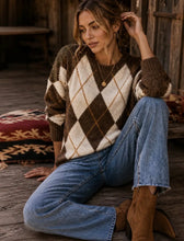 Load image into Gallery viewer, Argyle knit set
