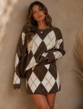 Load image into Gallery viewer, Argyle knit set
