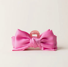 Load image into Gallery viewer, Satin bow hair clip

