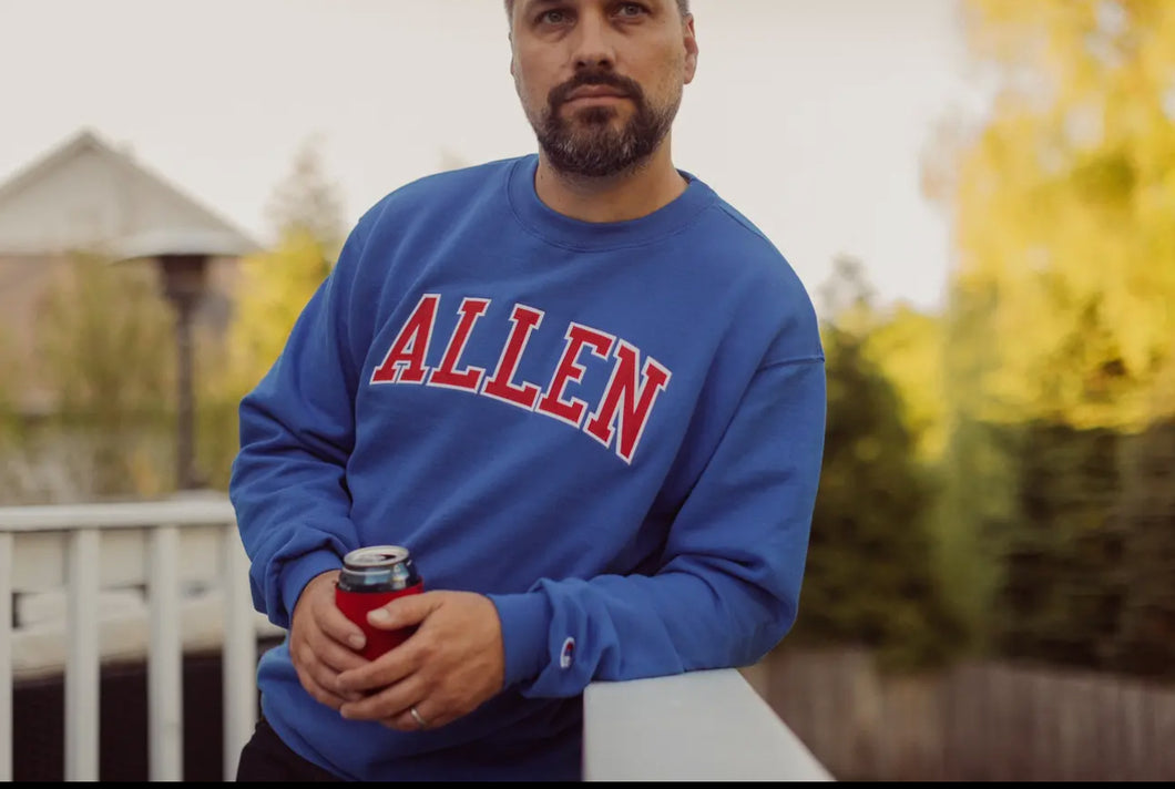 Stitched lettered apparel