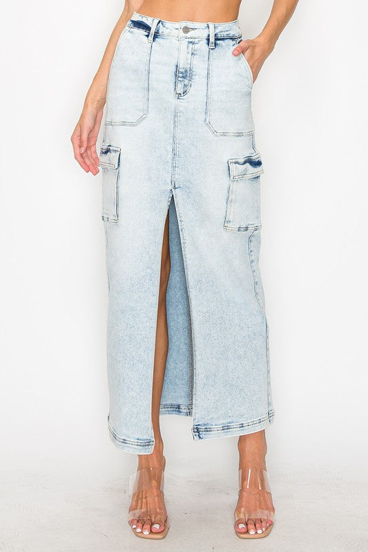 High rise cargo skirt