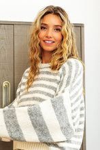 Load image into Gallery viewer, Mixed stripe comfy sweater
