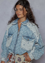 Load image into Gallery viewer, Vintage washed patch quilted jacket

