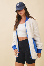 Load image into Gallery viewer, Textured fleece jacket
