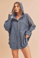 Load image into Gallery viewer, Buttoned top hoodie
