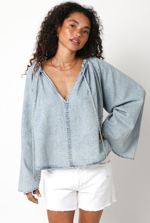 Denim Dolly top