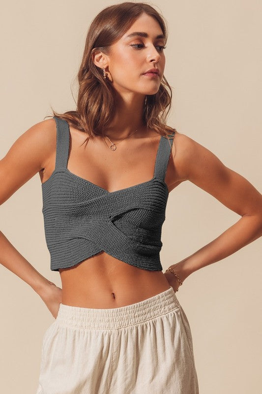 Knitted cross tank