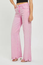 Load image into Gallery viewer, Pink frayed denim

