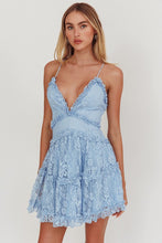 Load image into Gallery viewer, Laced floral mini dress
