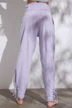 Load image into Gallery viewer, Lavender Smocked tapered bottom
