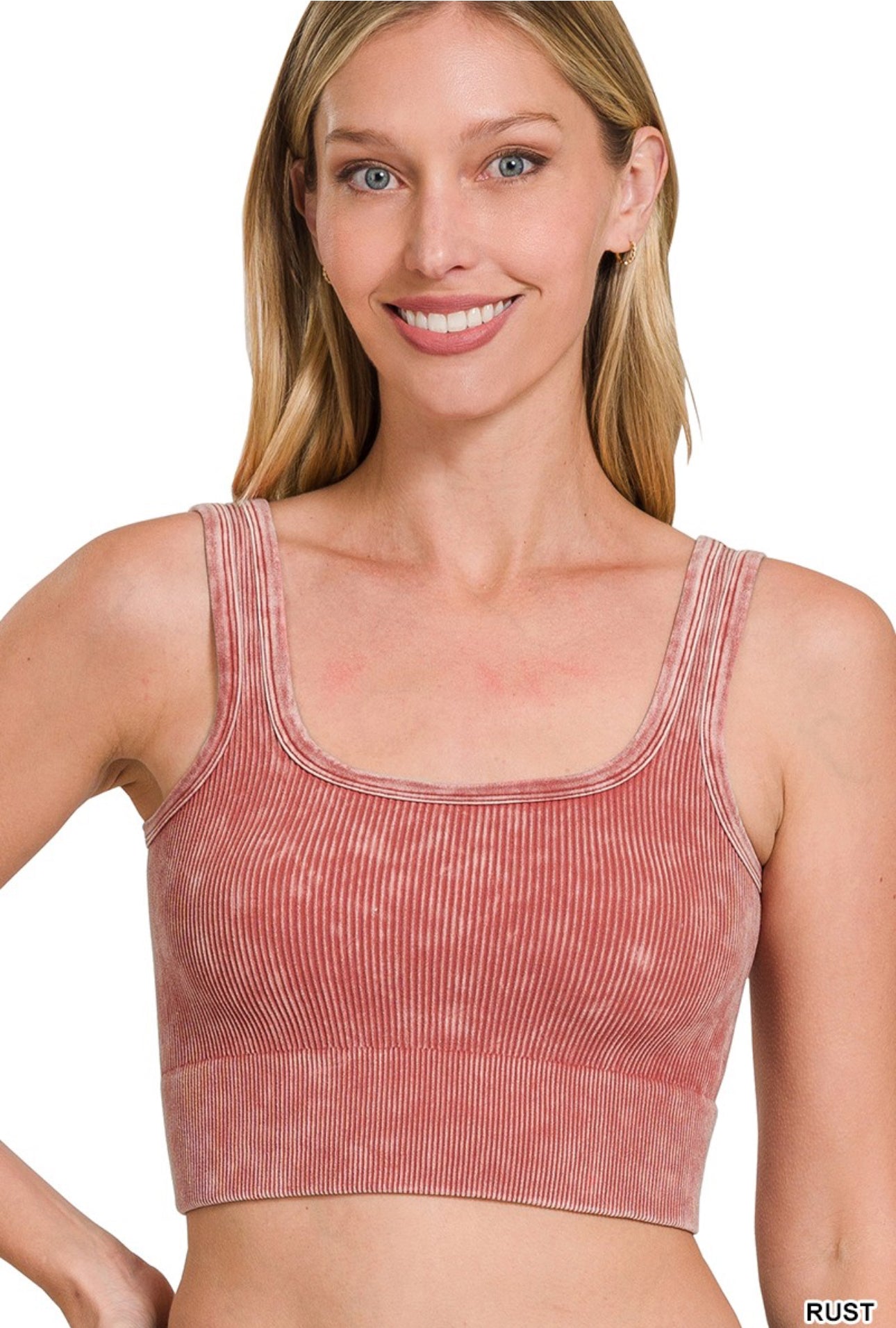 Cropped Ribbed Tank