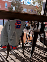 Load image into Gallery viewer, Varsity denim jacket
