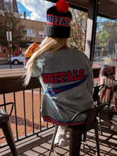 Load image into Gallery viewer, Varsity denim jacket

