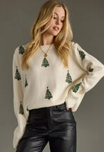 Load image into Gallery viewer, Ivory tree sweater
