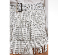 Load image into Gallery viewer, Rhinestone fringe skort

