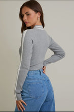 Load image into Gallery viewer, Ribbed long sleeve stripe bodysuit
