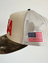 Load image into Gallery viewer, USA camo trucker
