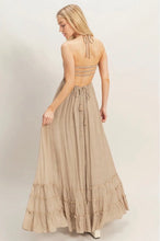 Load image into Gallery viewer, Smocked halter maxi dress
