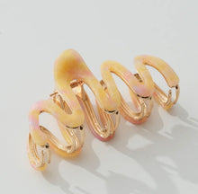 Load image into Gallery viewer, Island sun metal squiggle claw clip
