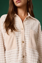 Load image into Gallery viewer, Textured oversized checkered cardigan
