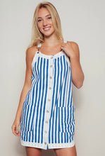 Load image into Gallery viewer, Sunshine stripe overall dress
