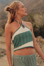 Load image into Gallery viewer, Keyhole crochet halter top
