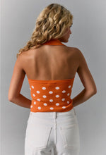 Load image into Gallery viewer, Polka dot knit sweater top
