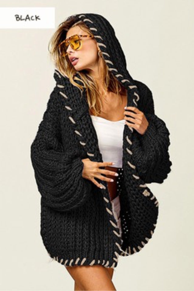 Chunky stitched cardigan