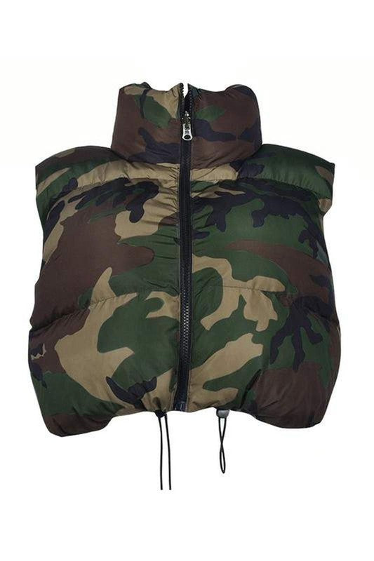 Camo Puffer vest