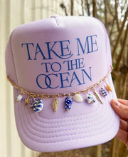 Load image into Gallery viewer, Take me to the ocean trucker hat

