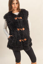 Load image into Gallery viewer, Toggle closure fuzzy vest
