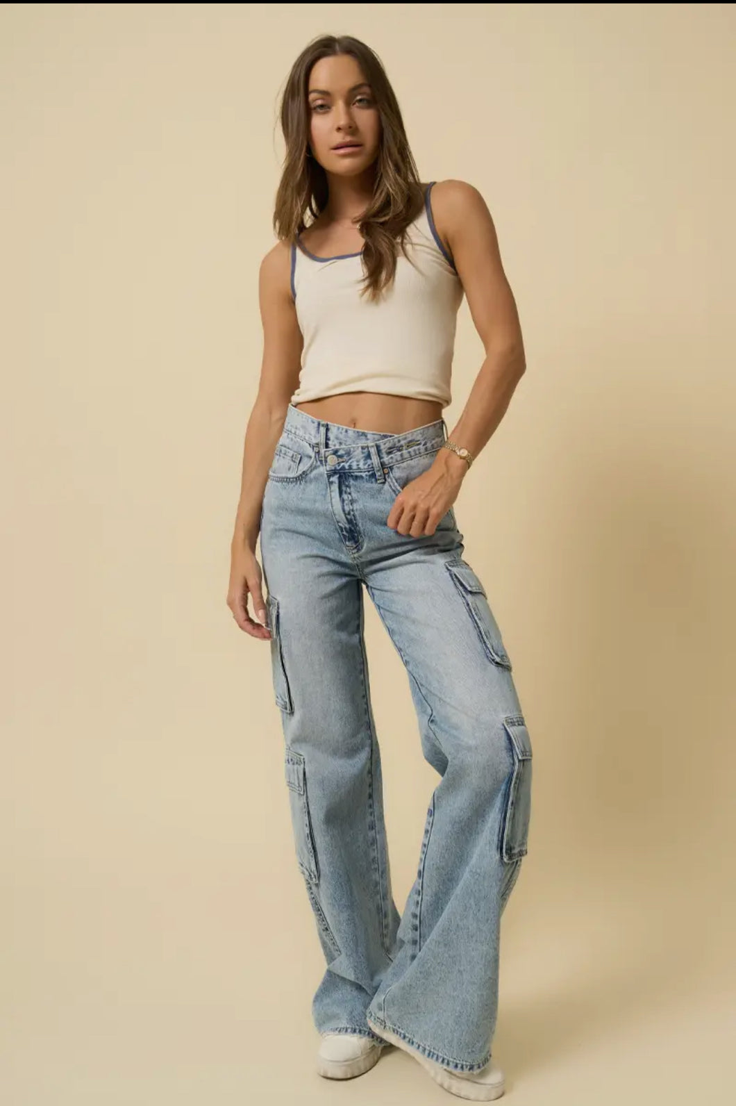 Crossover cargo jeans