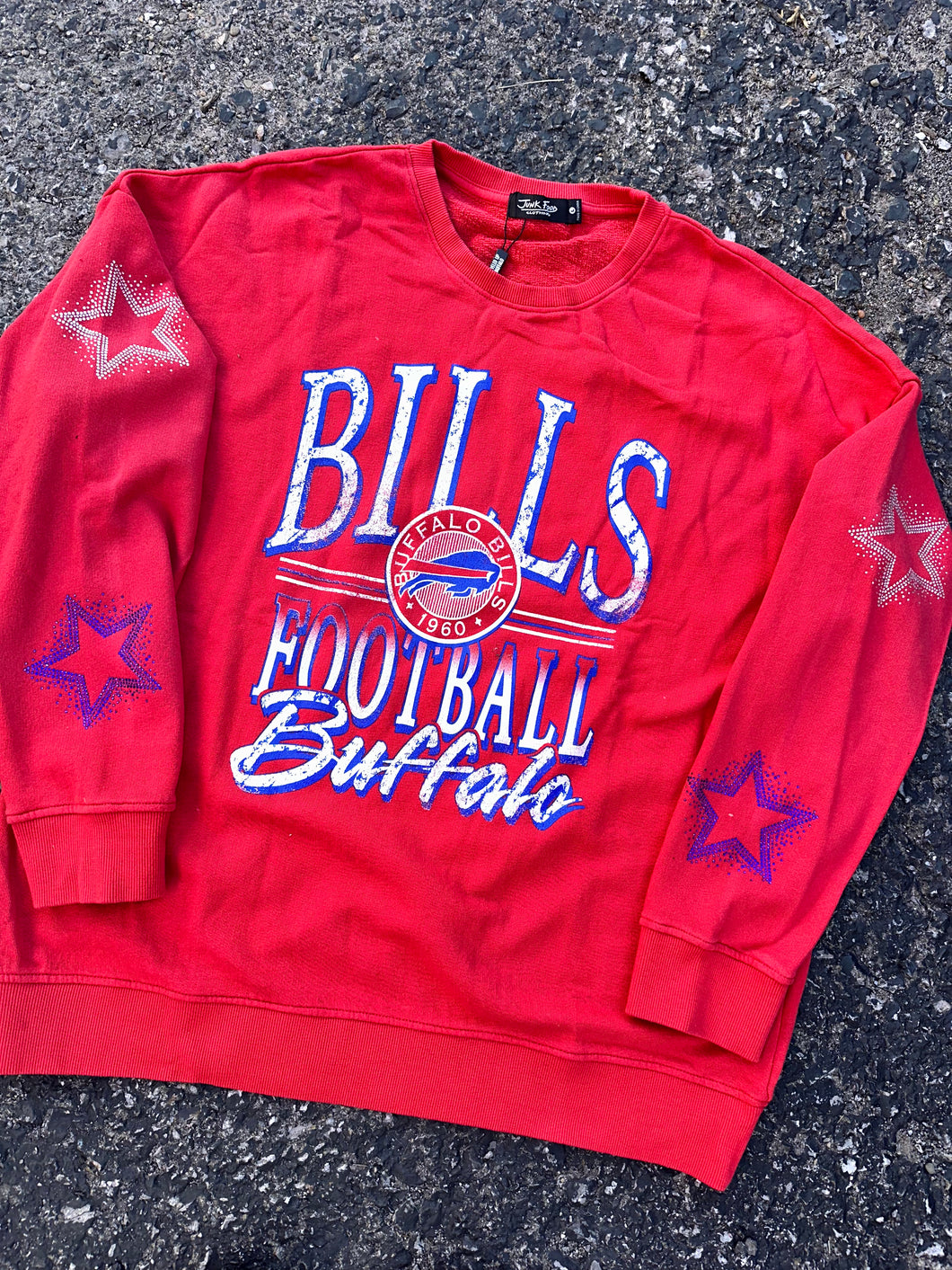 NEW *BLING* Junk Food red sweatshirt