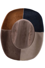 Load image into Gallery viewer, Colorblock patch cowgirl hat
