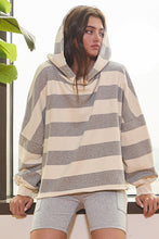 Load image into Gallery viewer, Striped cropped hoodie
