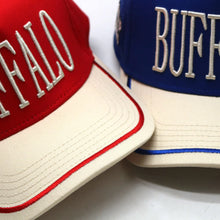 Load image into Gallery viewer, BUFFALO red + blue hat
