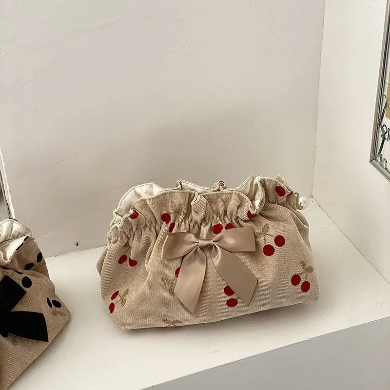 Cherry make up bag