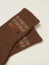 Load image into Gallery viewer, Espresso Pilates grip socks
