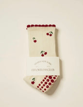 Load image into Gallery viewer, Cherries Pilates grip socks
