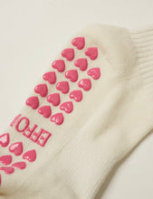 Load image into Gallery viewer, Pink bow Pilates grip socks
