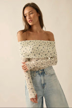 Load image into Gallery viewer, Floral print lace bodysuit
