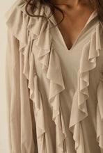 Load image into Gallery viewer, Ruffled knit romper
