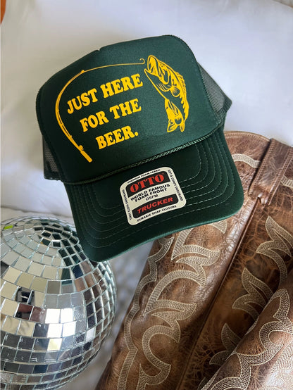 Beer & fishin’ 🎣 trucker hat