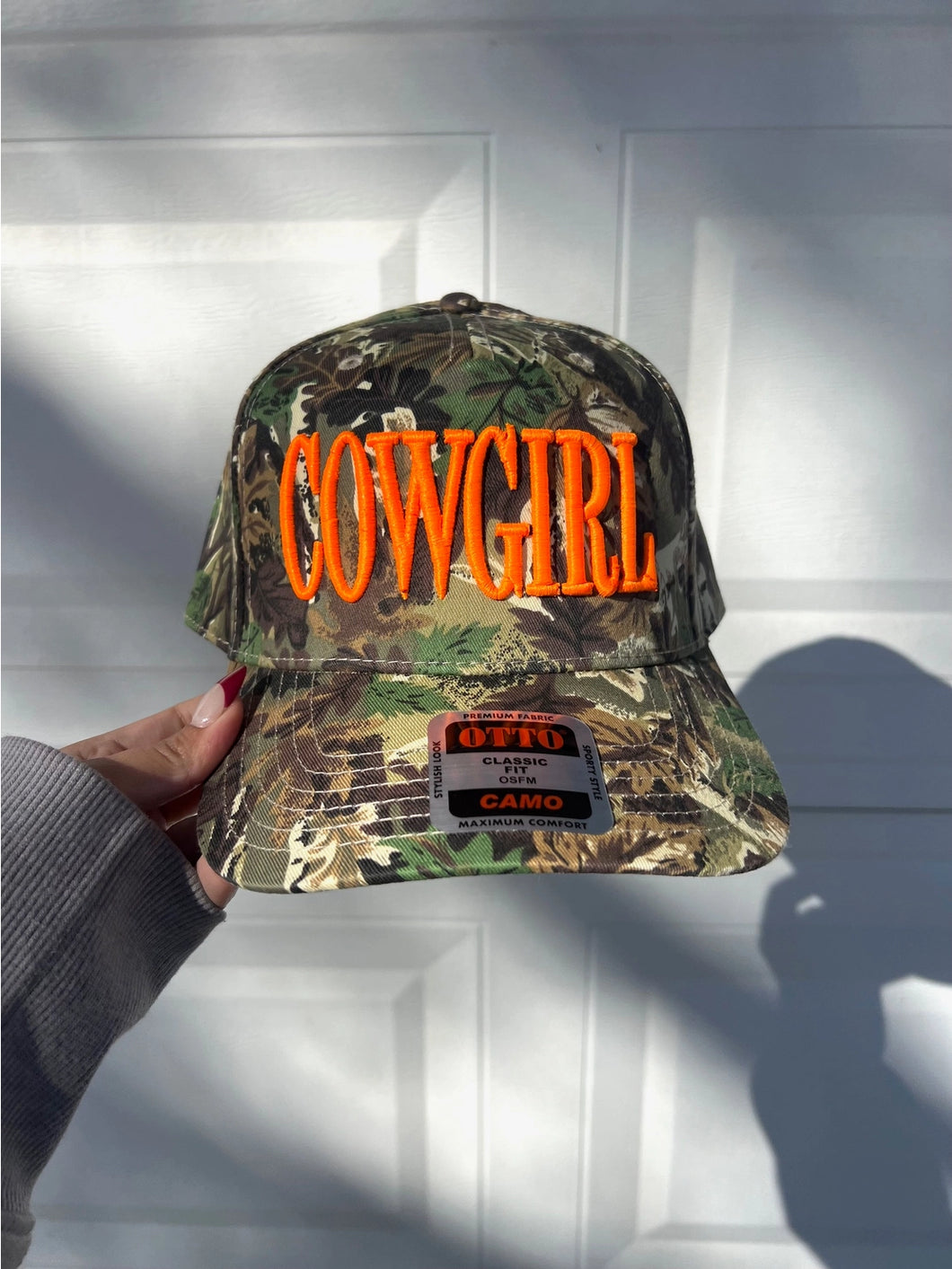 Camo cowgirl hat
